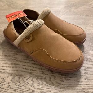 Flojos Unisex Carl Slipper Tan Sherpa Line 12M/